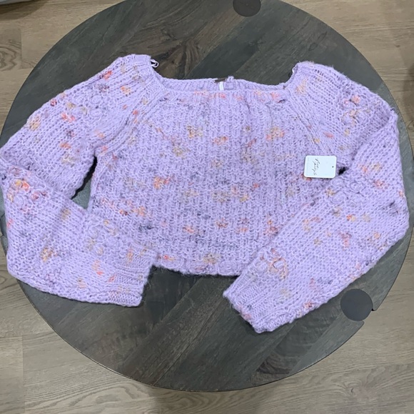 NWT FP Sunset Cloud cropped sweater size small - Picture 4 of 8